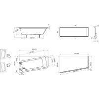 Cadă de baie Ravak Corner 160x95 Right C841000000 imaginea #2 — magazin online Desire.md