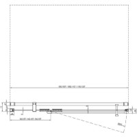 Душевая дверь Ravak COSD2-100 (X0VVAC300Z1) фото №5 — интернет-магазин Desire.md