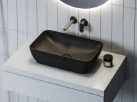 Lavoar Ravak UNI 500 R Slim Black Matt (XJX0D150000) imaginea #3 — magazin online Desire.md