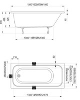Cadă de baie Ravak Chrome 150x70 (C721000000) imaginea #2 — magazin online Desire.md