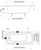 Cadă de baie Ravak Chrome 170x75 (C741000000) imaginea #2 — magazin online Desire.md