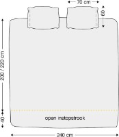 Lenjerie de pat Kardol Charlottesville 240x200/220 Blue Grey (332903) imaginea #2 — magazin online Desire.md