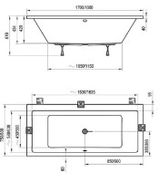 Cadă de baie Ravak Formy 01 170x75 (C691000000) imaginea #2 — magazin online Desire.md