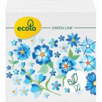 Șervețele de masă Ecolo Blue Flowers 80pcs