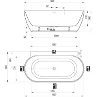 Ванна Ravak Freedom Wall II White/White 170x87 (CC710000000 фото №4 — интернет-магазин Desire.md