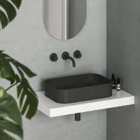 Lavoar Ravak Ceramic Slim 550 R Black Matt (XJX0D155001) imaginea #3 — magazin online Desire.md