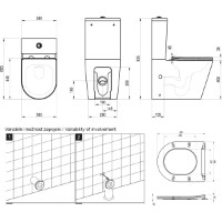 Vas WC Ravak Elegant RimOff Set White (X01872) imaginea #4 — magazin online Desire.md