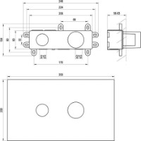 R-Box pentru bateria de la chiuvetă montată pe podea Ravak RB 07B.50 imaginea #2 — magazin online Desire.md