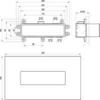 R-Box pentru bateria de duș de podea Ravak RB 07D.50 X070233 imaginea #3 — magazin online Desire.md