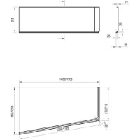Panel pentru cadă de duș Ravak Rosa II CZL1200A00 imaginea #2 — magazin online Desire.md