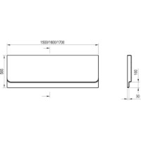 Panel pentru cadă de duș Ravak Snow White CZ74100A00 imaginea #3 — magazin online Desire.md