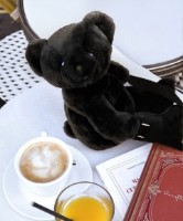 Geantă pentru copil Doudou Bear Black 30cm (DC4377) imaginea #4 — magazin online Desire.md