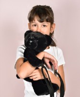 Geantă pentru copil Doudou Bear Black 30cm (DC4377) imaginea #2 — magazin online Desire.md