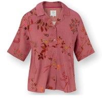 Cămașă damă Pip Studio Flora Bodhi Flower Dark Pink s.S (51.512.830)