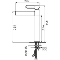 Baterie lavoar F-Design Zaffiro Gun Metal FD1-ZFR-2L-04 imaginea #2 — magazin online Desire.md