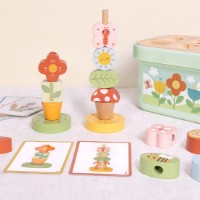 Joc educativ Tooky Toy Garden Stacking Set (TP517) imaginea #5 — magazin online Desire.md