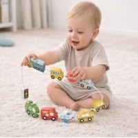 Joc educativ Tooky Toy Lacing Transportation (TP513) imaginea #2 — magazin online Desire.md