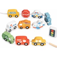 Joc educativ Tooky Toy Lacing Transportation (TP513)
