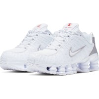 Adidași pentru dame Nike Shox TL White/Metallic Silver/Max Orange/White, s.38.5