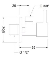 Смеситель для биде Genebre 3104 05 фото №2 — интернет-магазин Desire.md