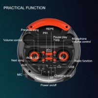 Портативная акустика Sing-e ZQS6302 Black фото №3 — интернет-магазин Desire.md