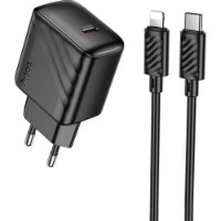 Încărcător Hoco CS24A Puerto PD25W Type-C to Lightning Black