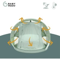 Cort pentru copii Babymoov Moov&Protect Green Lagoon 50+ UPF 3in1 (A038219) imaginea #5 — magazin online Desire.md