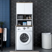 Шкаф для стиральной машины Rani KD101 Walnut White фото №12 — интернет-магазин Desire.md