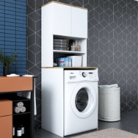 Шкаф для стиральной машины Rani KD101 Walnut White фото №2 — интернет-магазин Desire.md