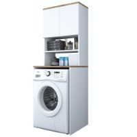 Шкаф для стиральной машины Rani KD101 Walnut White фото №6 — интернет-магазин Desire.md