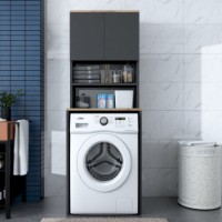 Шкаф для стиральной машины Rani KD101 Walnut Anthracite фото №2 — интернет-магазин Desire.md