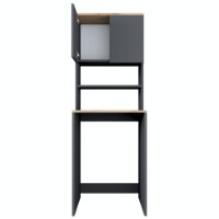 Шкаф для стиральной машины Rani KD101 Walnut Anthracite фото №9 — интернет-магазин Desire.md