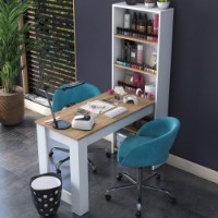 Măsuţă de toaletă Hanah Home BJ113 Walnut White