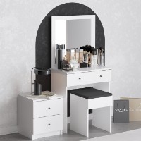 Măsuţă de toaletă Hanah Home Nice - White imaginea #2 — magazin online Desire.md