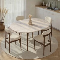 Masă pentru bucătărie Hanah Home Viona Travertine Walnut