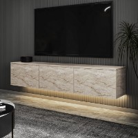 Comodă TV Hanah Home Neon Illuminated Travertine imaginea #2 — magazin online Desire.md