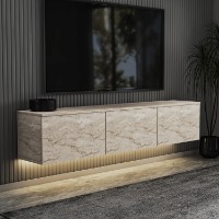 Comodă TV Hanah Home Neon Illuminated Travertine imaginea #3 — magazin online Desire.md