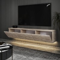 Comodă TV Hanah Home Neon Illuminated Travertine imaginea #4 — magazin online Desire.md