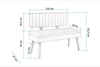 Bancheta Hanah Home Vina 1070 - 1 Atlantic Pine Green imaginea #4 — magazin online Desire.md