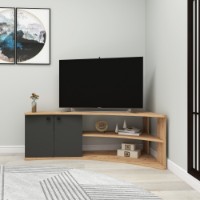 Comodă TV Hanah Home Termera Atlantic Pine Anthracite imaginea #3 — magazin online Desire.md