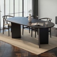 Masă pentru bucătărie Hanah Home Sabella Wood Black