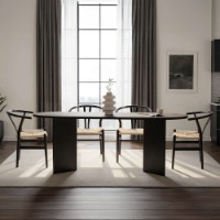Masă pentru bucătărie Hanah Home Sabella Wood Black imaginea #2 — magazin online Desire.md