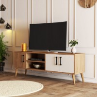 Comodă TV Hanah Home Exxen 1584 Oak White imaginea #2 — magazin online Desire.md
