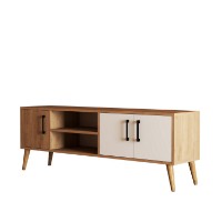 Comodă TV Hanah Home Exxen 1584 Oak White imaginea #5 — magazin online Desire.md