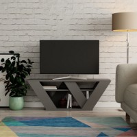 Comodă TV Hanah Home Pipralla Anthracite imaginea #2 — magazin online Desire.md