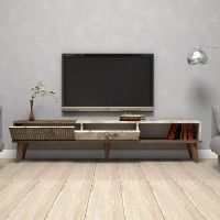 Comodă TV Hanah Home Milan Walnut White imaginea #3 — magazin online Desire.md