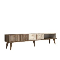 Comodă TV Hanah Home Milan Walnut White imaginea #5 — magazin online Desire.md