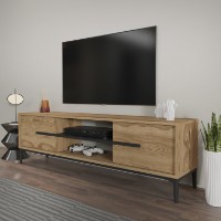 Comodă TV Hanah Home Eslem  Oak Black imaginea #2 — magazin online Desire.md
