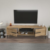 Comodă TV Hanah Home Eslem  Oak Black imaginea #3 — magazin online Desire.md