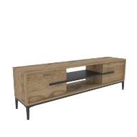 Comodă TV Hanah Home Eslem  Oak Black imaginea #4 — magazin online Desire.md